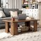 41 Inch Modern Coffee Table with Storage Shelf for Home and Office